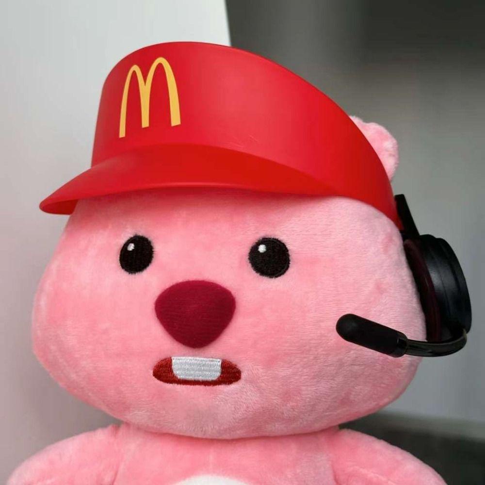 Daron1 Mũ Lưỡi Trai Che Nắng Màu Đỏ Hình Mũ Đỏ Chóp Lánh Trò Chơi Tự Sướng Mcdonald 'S