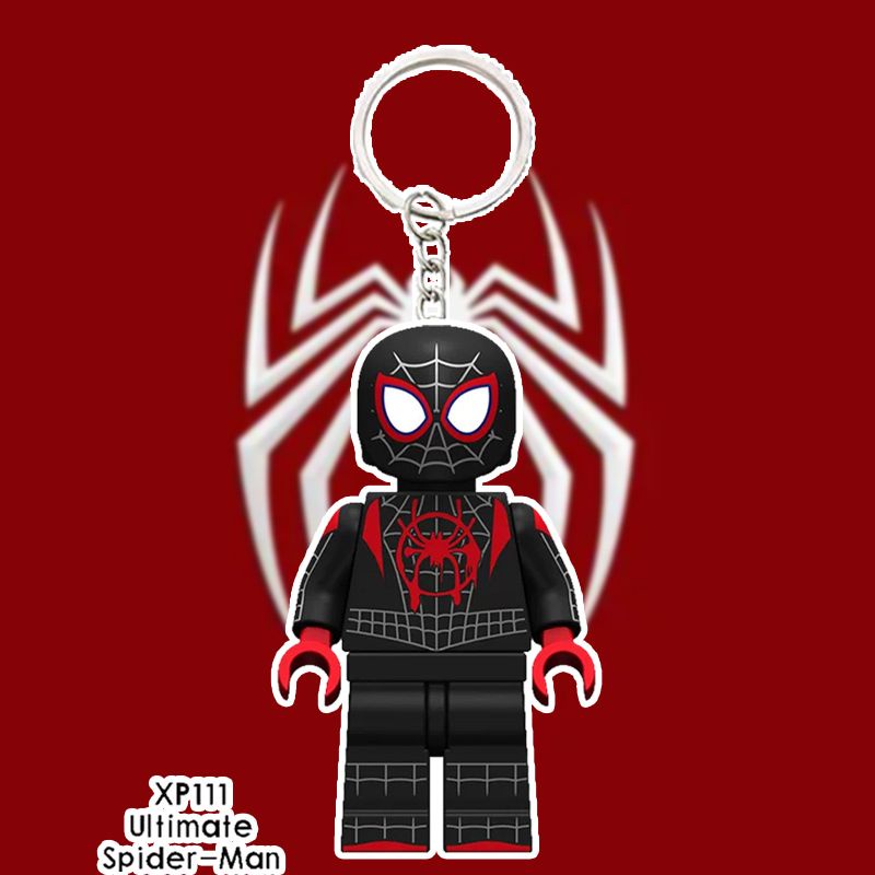 Compatible with lego Móc Khóa Mini Hình Người Nhện / Kẻ Nhện Làm Quà Tặng Cho Cặp Đôi