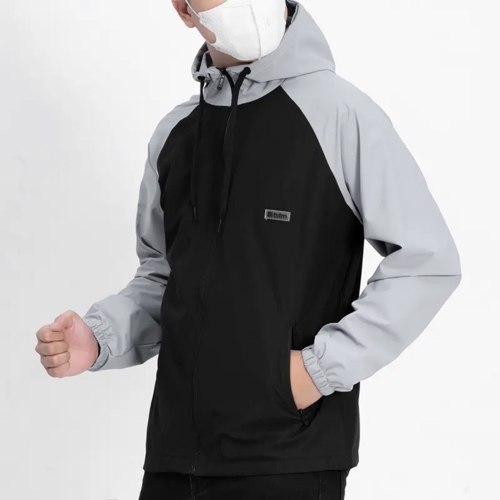 Áo Khoác Gió Nam Nữ 2 Lớp Cao Cấp Không Thấm Nước, Áo Gió Nữ 2 Lớp Có Khoá Túi, Nón Tháo Rời ELQ-05