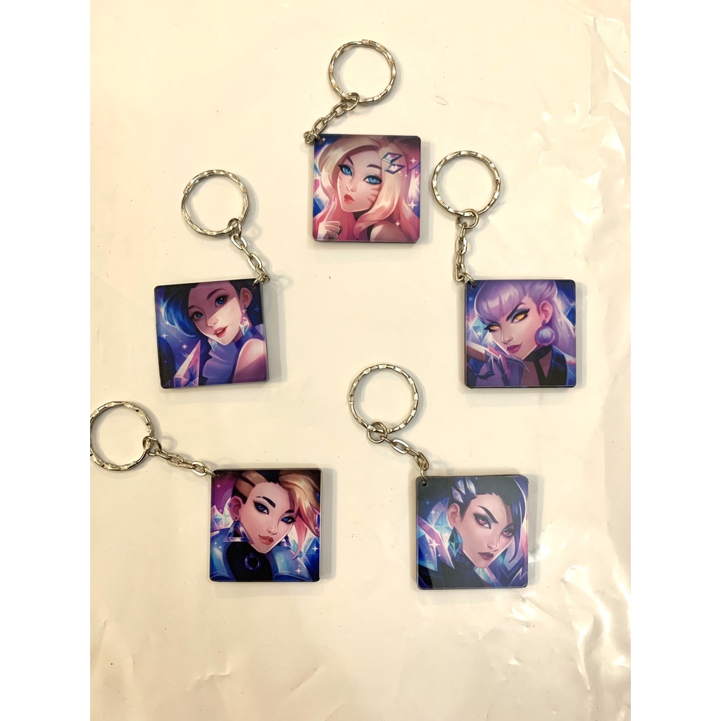 Móc khoá LMHT KDA - Móc khoá Liên Minh Huyền Thoại - Keychain LoL K/DA Team