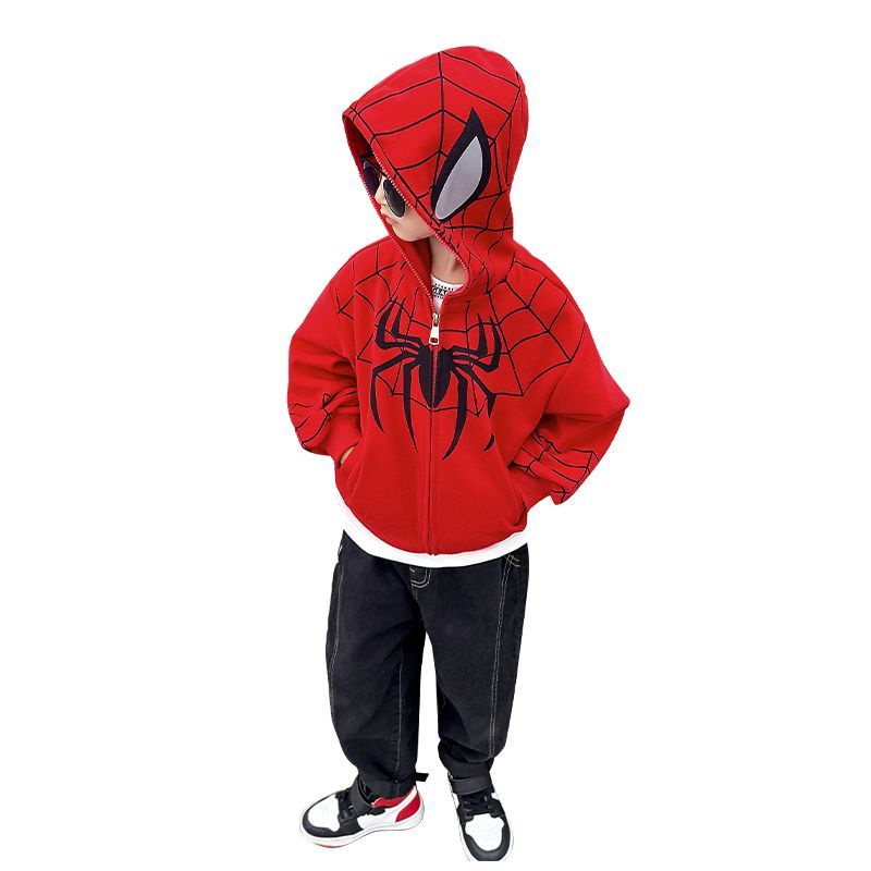 Áo Khoác Hoodie In Hình Người Nhện Thời Trang Mùa Thu 2023 Dành Cho Bé Trai