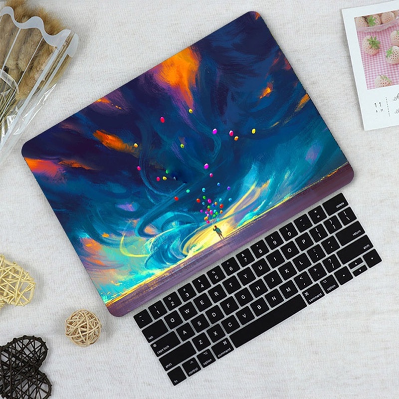 New starry night for macbook 2023 Air 15 A2941 Pro 14 2021 A2442 Air 13 2020 Case A2289 A2337 A2338 M1 A2179 Retina 13 Touch Bar 2019 Air 13 A1932 With Keyboard Cover Dust Plugs PO