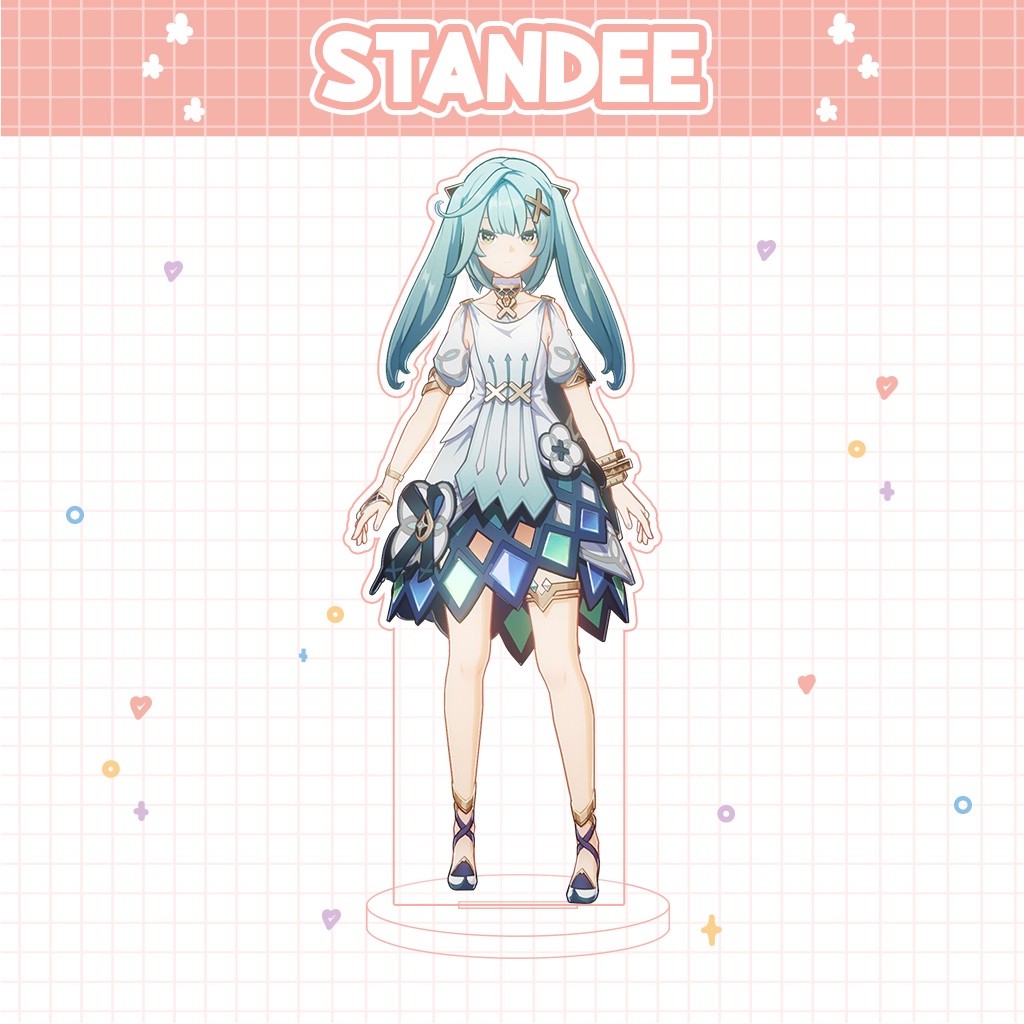Móc khóa mô hình standee đứng để bàn Faruzan Genshin Impact Lada anime đáng yêu chibi trang trí quà tặng