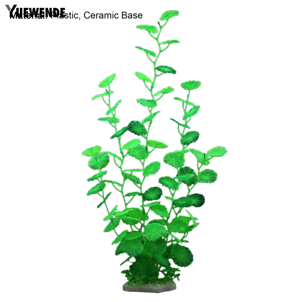 Yu.p Lá Sen Giả Bằng Nhựa Trang Trí Bể Cá