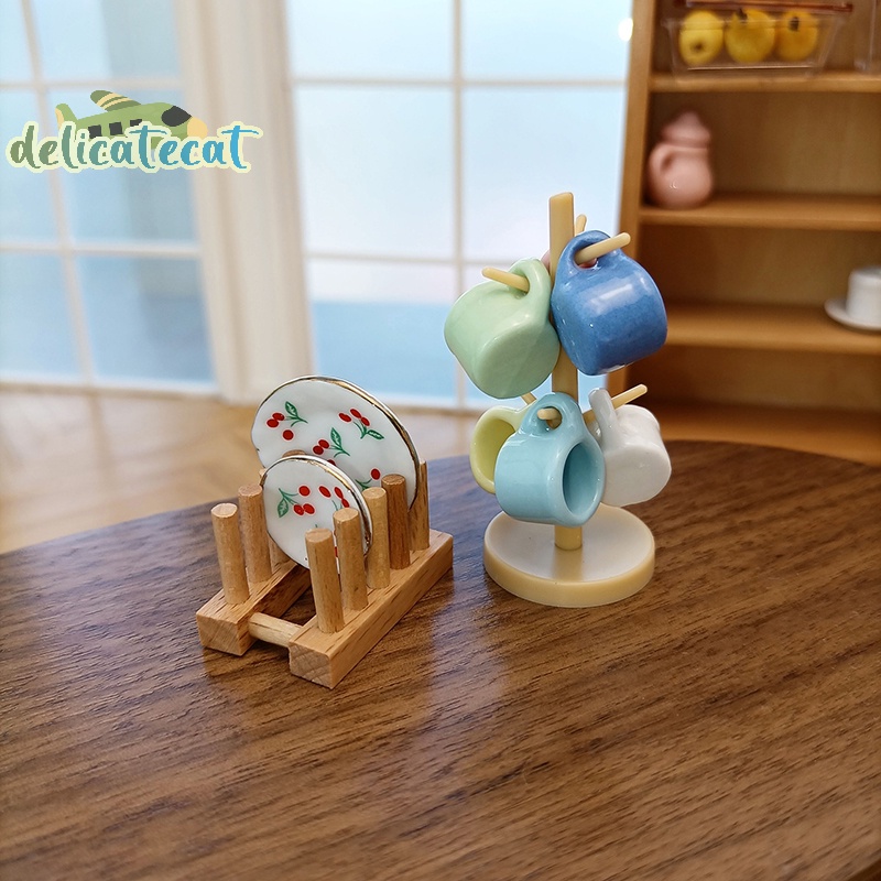 Giá Để Ráo Nước mini Sáng Tạo Cho Nhà Búp Bê Tỉ Lệ 1 / 6 1 / 12