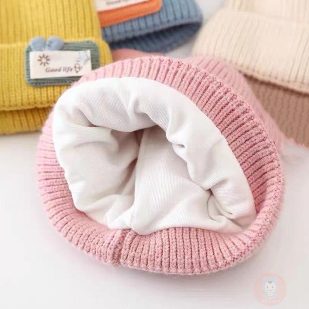 Mũ Len beanie Ấm Áp laa6-baby Mùa Đông Với Sừng Hươu