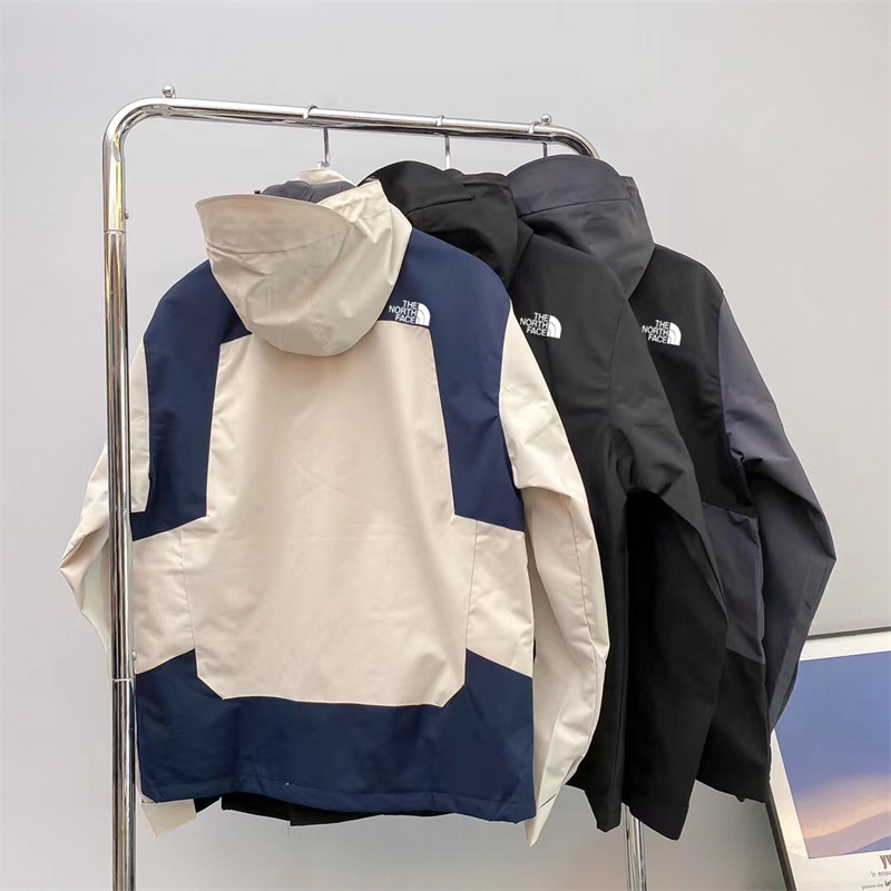 Áo Khoác Thể Thao Nhẹ Thoáng Khí Có Mũ Trùm Chống Thấm Nước the north face Cho Nam
