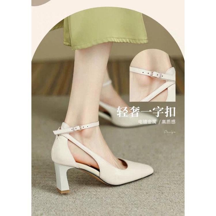 One Giày Cao Gót Mũi Nhọn Thời Trang Dành Cho Nữ