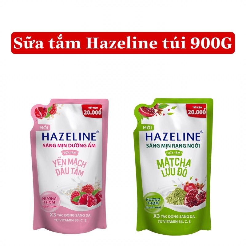 Sữa tắm dưỡng thể thiên nhiên trắng sáng da Hazeline 1kg