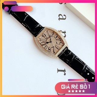Đồng hồ nữ chính hãng Christian Van Sant - Máy quartz pin - Kính cứng - Dây da đen MKT66