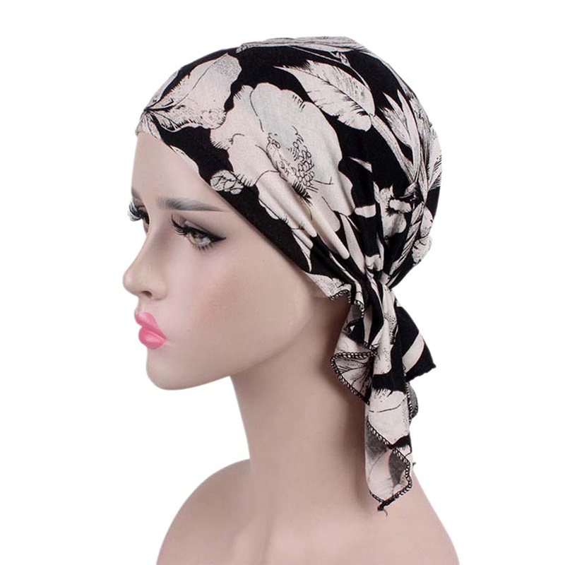 Mũ cotton Trùm Đầu Co Giãn Phong Cách Hồi Giáo wy1 Cho Nữ