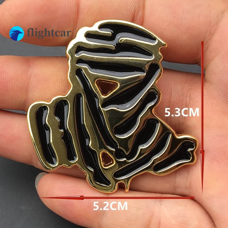 Miếng Dán logo dakar 3d Bằng Kim Loại Trang Trí Thân Xe Hơi / Xe Máy / suv