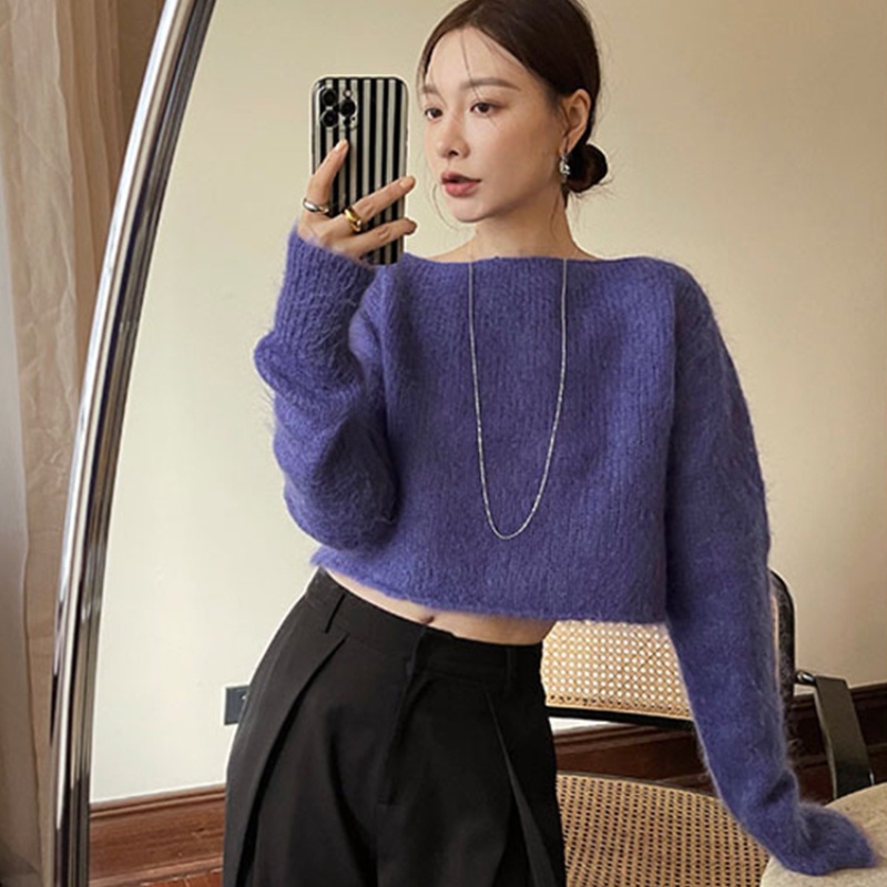 Áo len nữ Áo Len Dài Tay Thiết Kế Mới Thời Trang Dành Cho Mùa Thu Đông áo len croptop