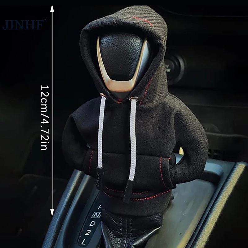 Bọc đầu cần số xe hơi JINHF thiết kế áo hoodie vui nhộn