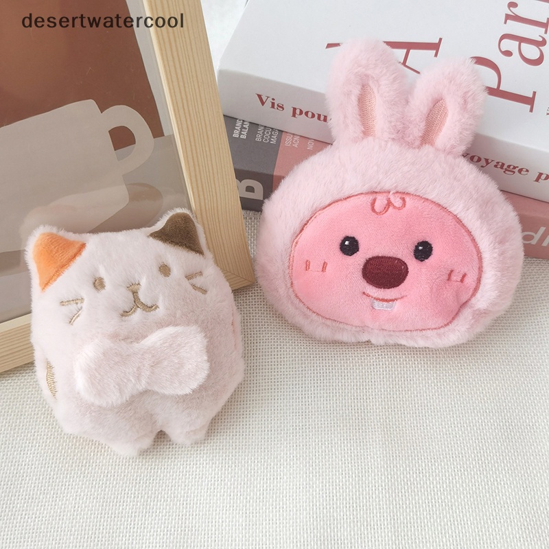 Móc Khóa Búp Bê Nhồi Bông Màu Hồng Dễ Thương