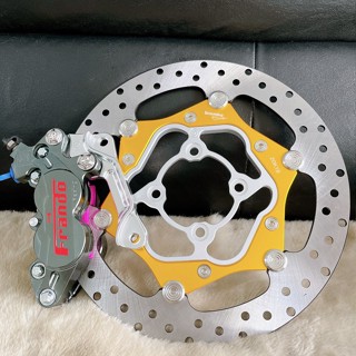 [Siêu Sale] _COMBO 3 Món cho SIRIUS_Heo frando bố hồng, Đĩa oversize khoen inox kèm pát CNC tặng 2 ốc salaya lắp heo