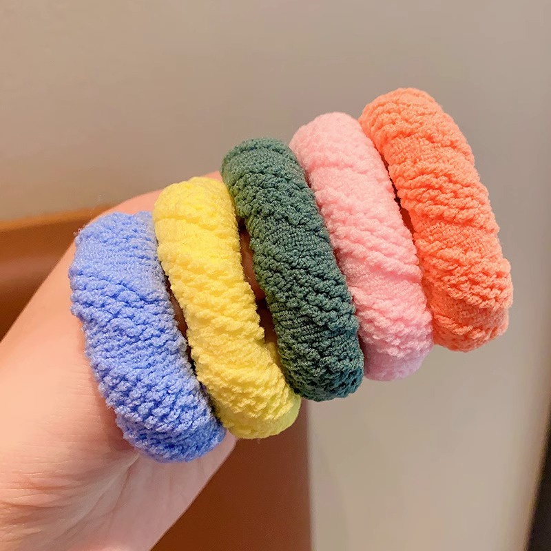 Mới Dây Cột Tóc Cao Su Dày Co Giãn Thiết Kế Đơn Giản Cho Nữ