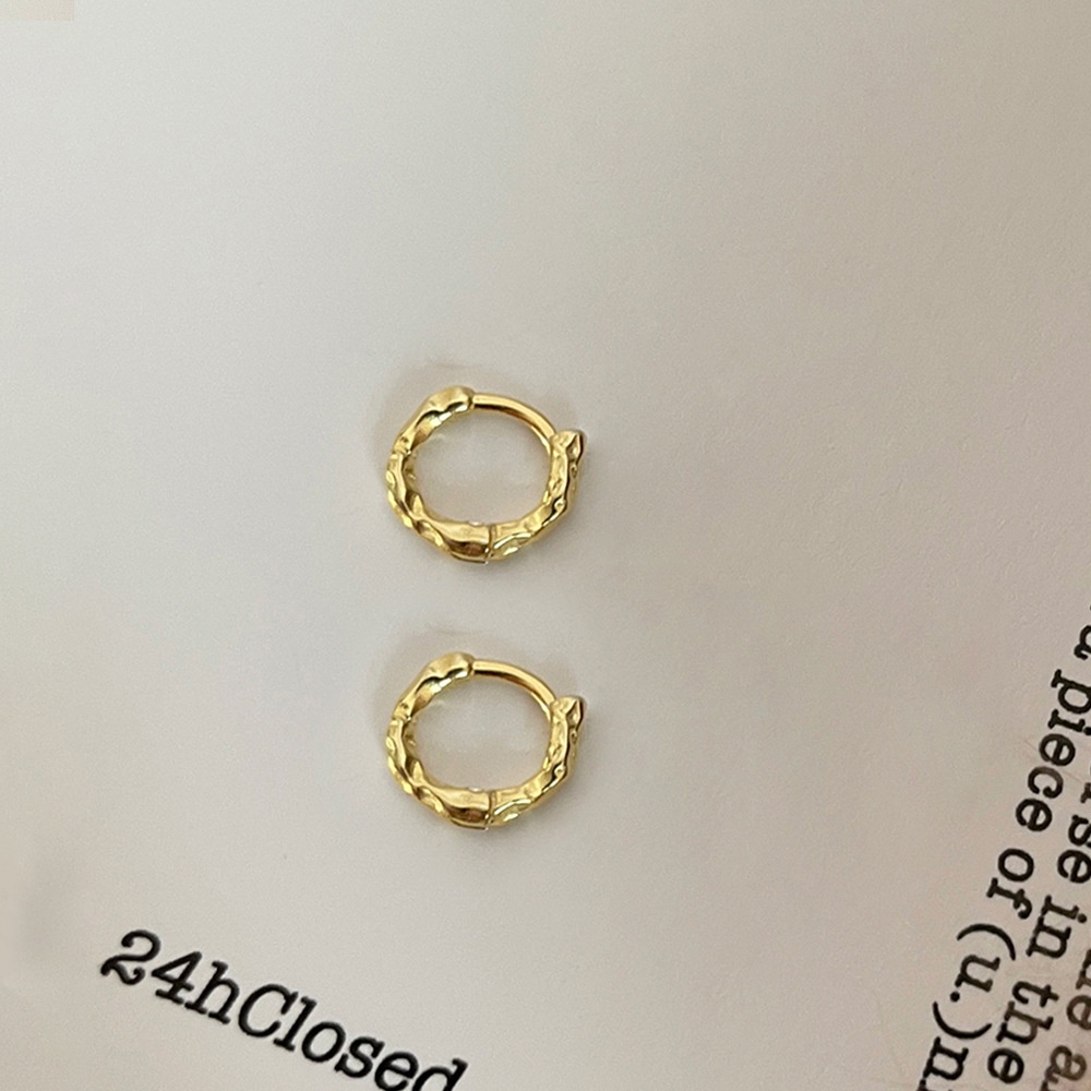 Khuyên Tai Tròn Phong Cách niche Cao Cấp Đơn Giản Dành Cho Nữ