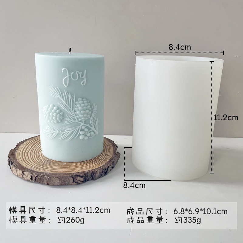 Khuôn silicone Làm Nến Thơm Hình Trụ diy