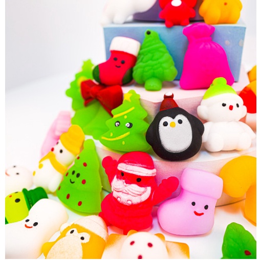 1 Đồ Chơi Squishy Hình Ông Già Noel Giúp Giảm Căng Thẳng
