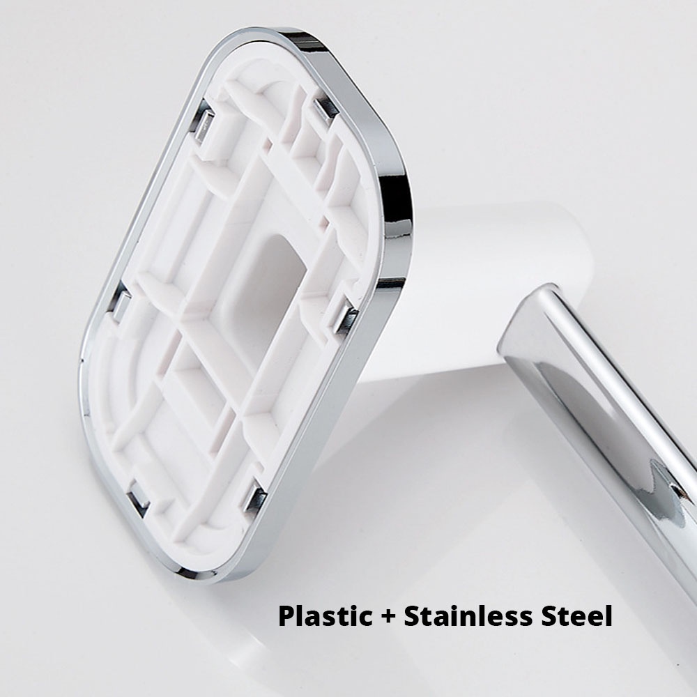 Giá Treo Khăn 30-60cm Bằng Thép Không Gỉ Có Cốc Hút Gắn Tường Nhà Tắm / Vệ Sinh