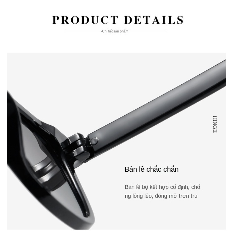 Mới Kính Mát Gọng Vuông Dày Dặn Phong Cách retro Thời Trang Cho Nam Nữ