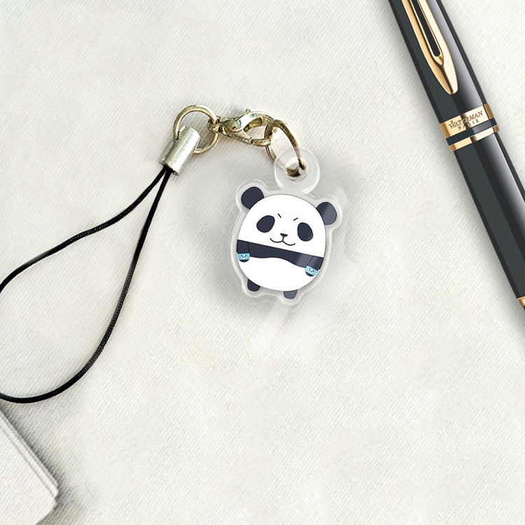 Móc khóa kèm dây treo điện thoại acrylic Itadori Gojo Getou Jujutsu Kaisen anime chibi cute trang trí ba lô cặp sách