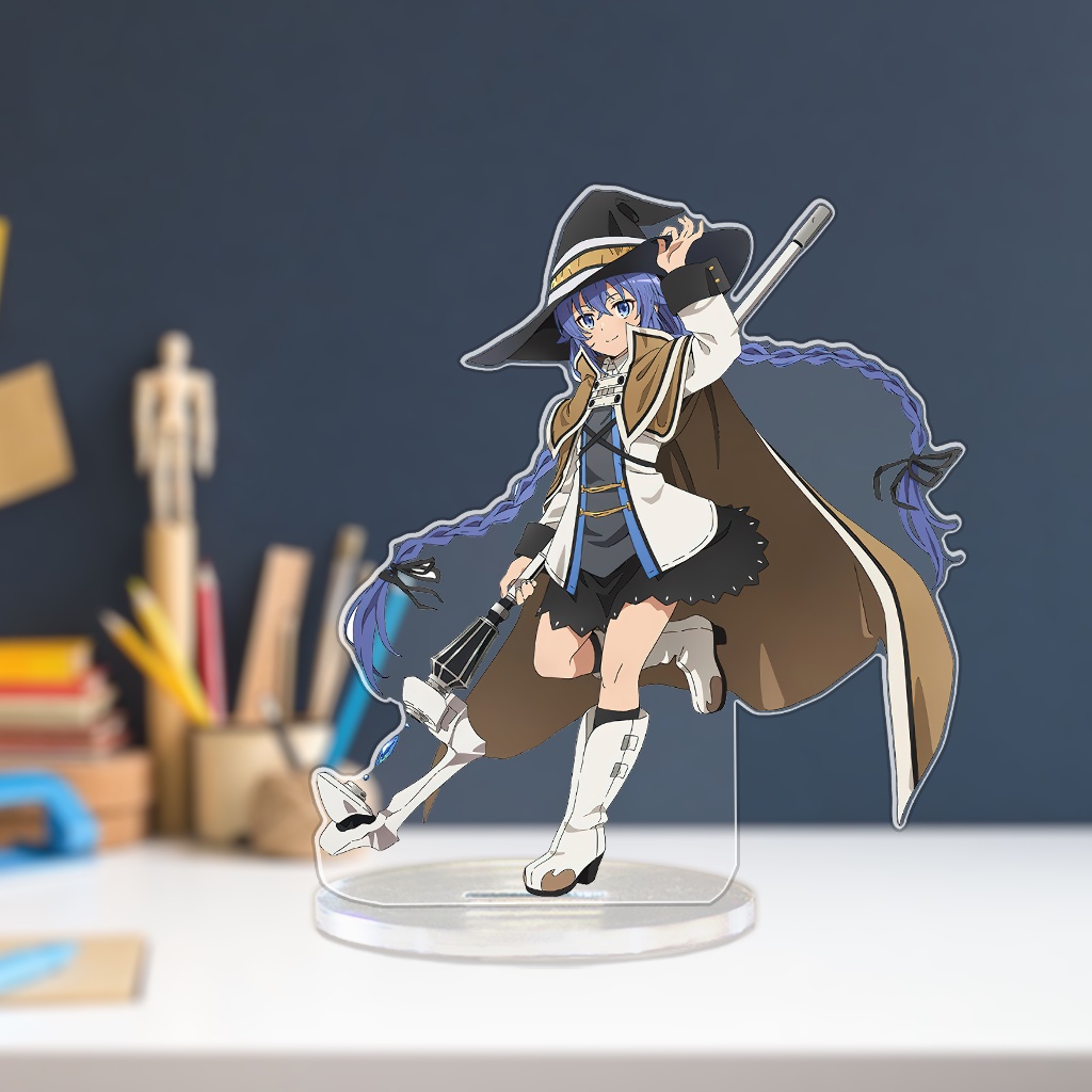 Mô hình standee mica nhựa arcrylic bền đẹp in hình Roxy Mushoku Tensei trang trí bàn học góc làm việc làm quà tặng bạn