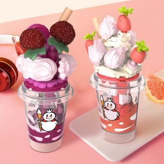 Bộ đồ chơi lắp ghép ly trà sữa cho bé