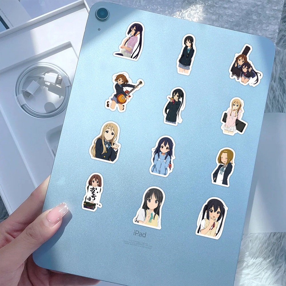 Bộ 100 / 100 Nhân Vật Hoạt Hình anime k-on!Dễ Thương Túi Đựng Bút Họa Tiết graffiti Trang Trí Mũ Bảo Hiểm / Xe Đạp