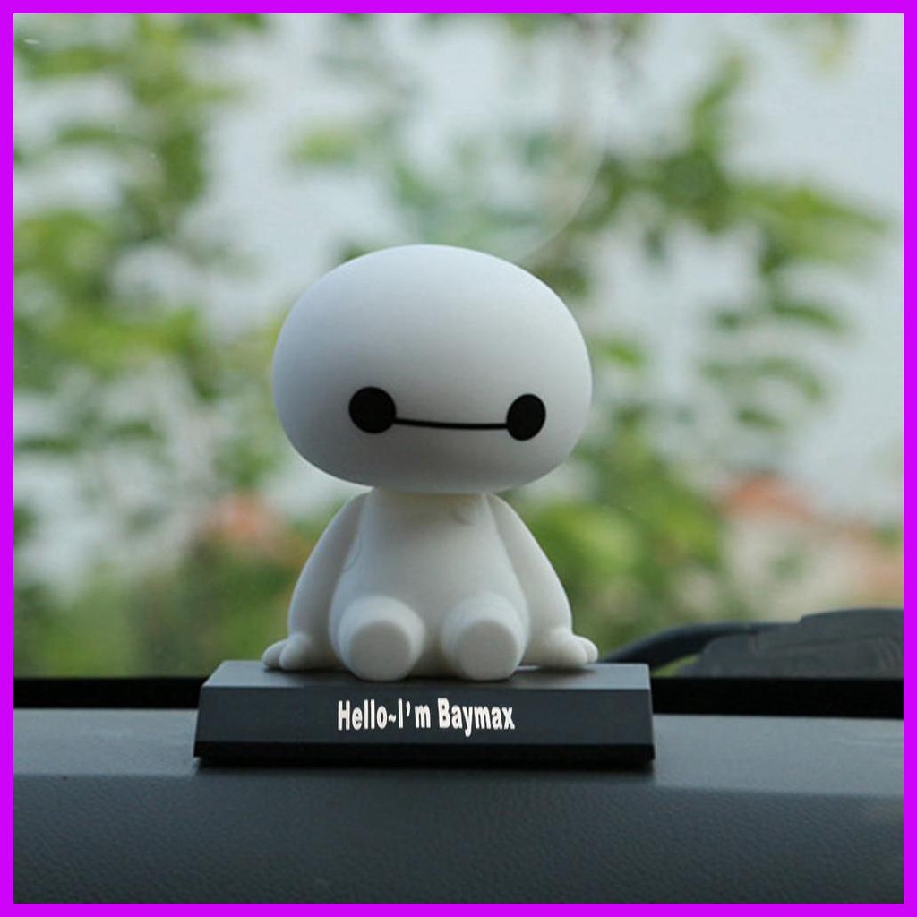 Hoạt Hình Đồ trang trí robot baymax Lắc Đầu Bằng pvc Trang Trí Nội Thất Xe Hơi