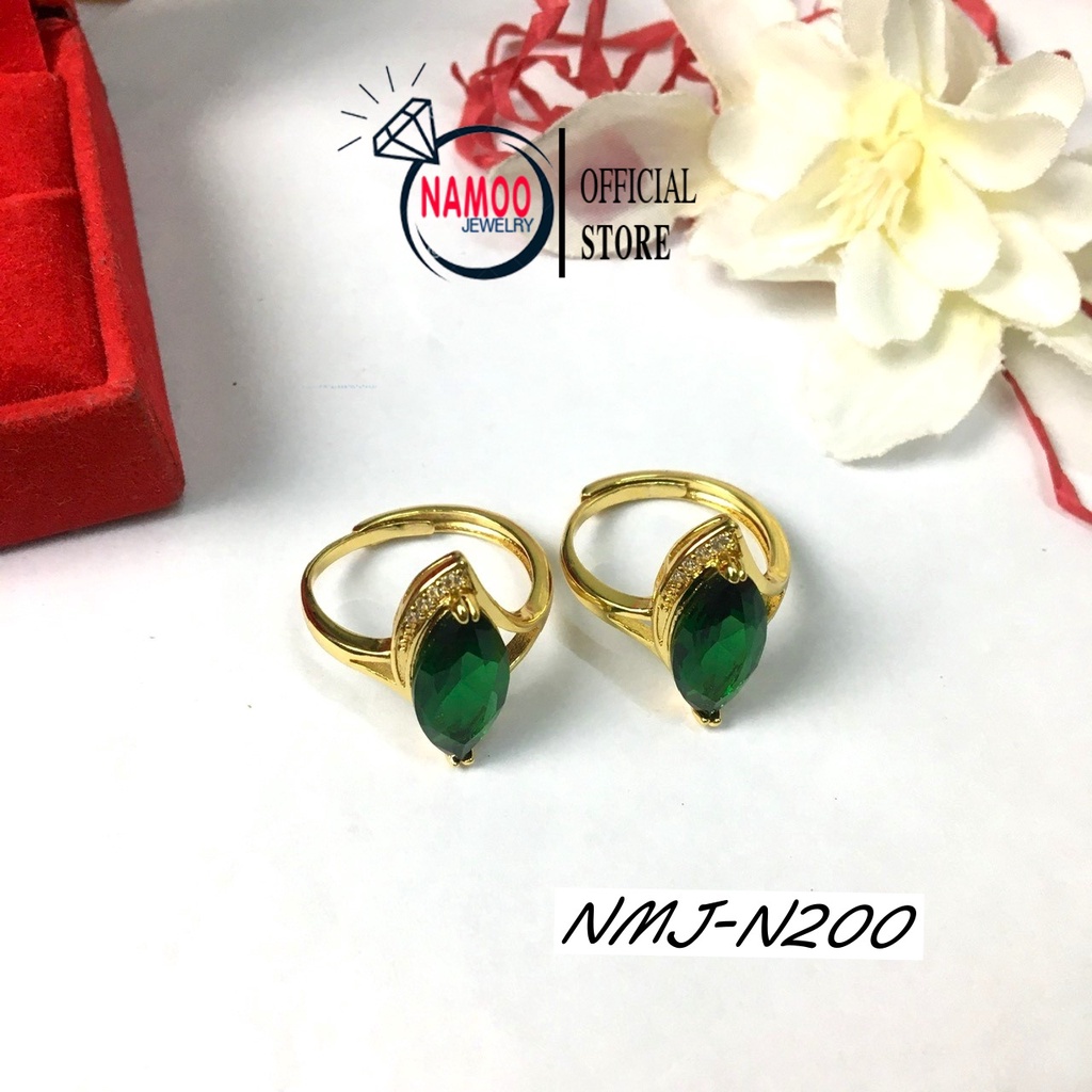 Nhẫn Nữ Hình Hạt Thoi Nhẫn Tự Điều Chính Kích Cỡ N200