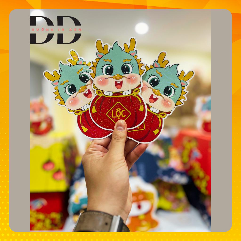 Sỉ 1000 Bao lì xì Chibi Tết 2024 - Độc đáo, dễ thương, phản quang, kích thước 10x13 cm