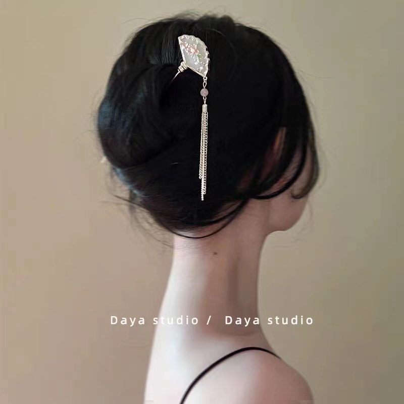 Trâm Cài Tóc Kim Loại Hình Bướm Phong Cách Trung Hoa Cổ Điển Mới