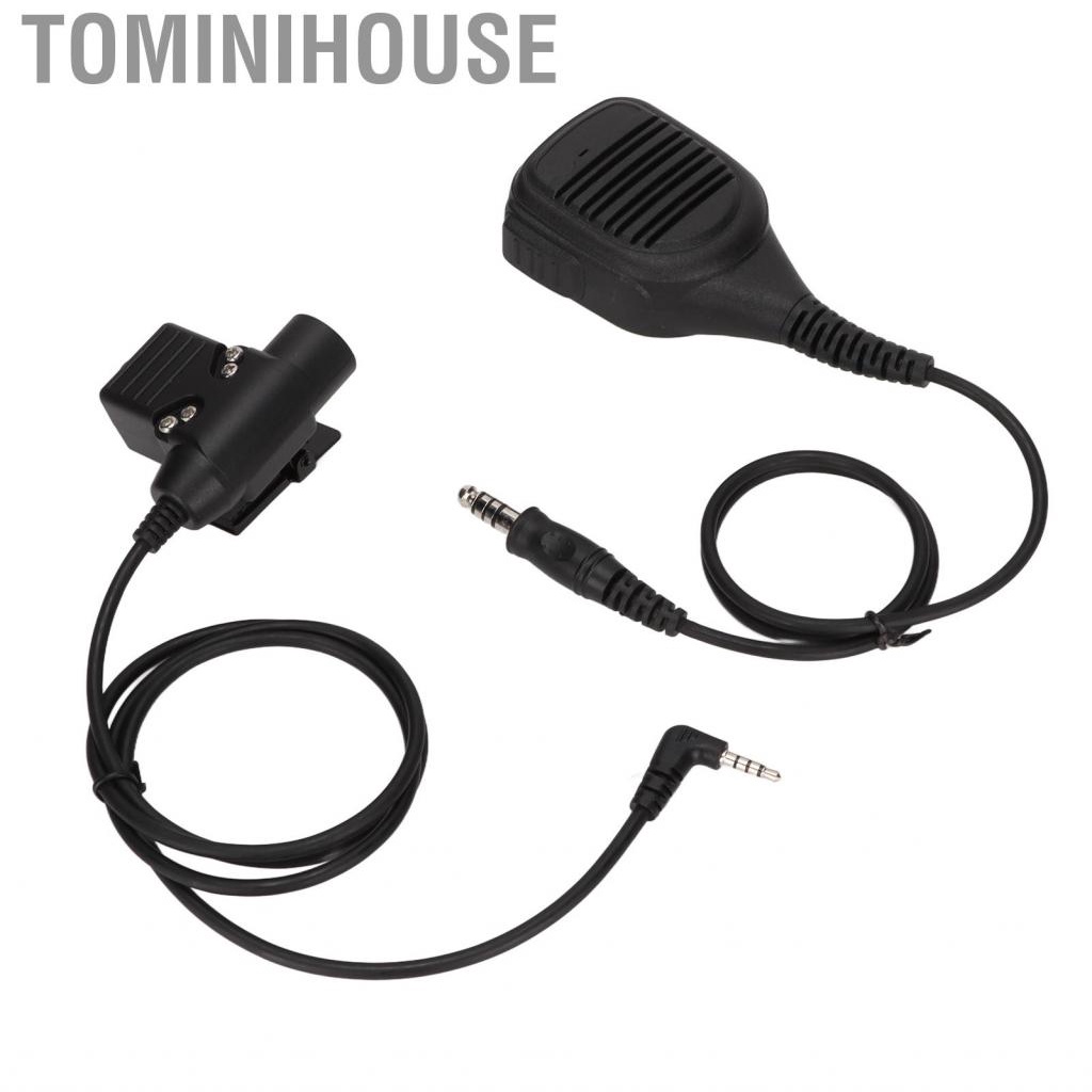 Tominihouse 7.1mm Shoulder Microphone Two Way  Speaker Mic With U94 PTT For 1S/2