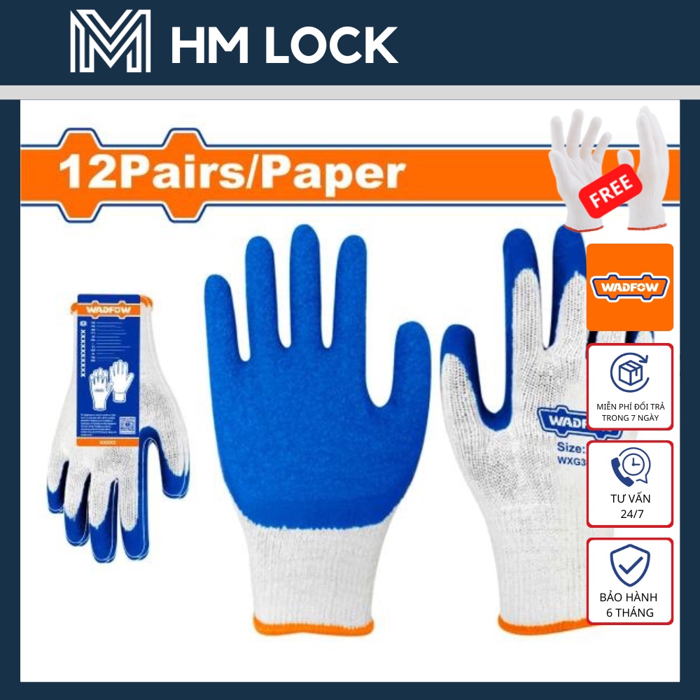 GĂNG TAY CAO SU XL  WADFOW - HÀNG CHÍNH HÃNG - WXG3801 - HM LOCK