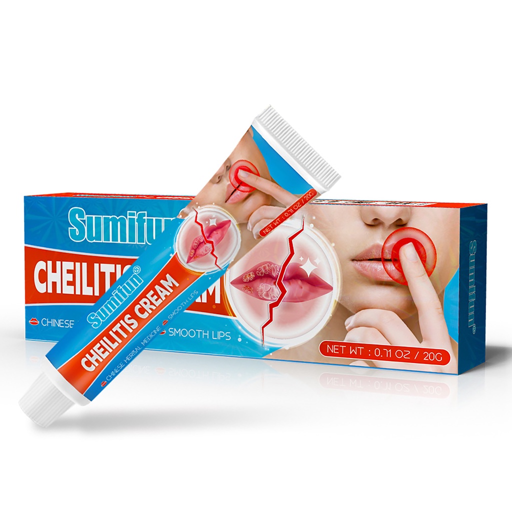 Kem Dưỡng Môi SUMIFUN Cheilitis Cream 20g, Giúp Dưỡng Ẩm Cho Môi, Cải Thiện Tình Trạng Khô, Nứt Nẻ, Giảm Thâm Sạm Môi ICE
