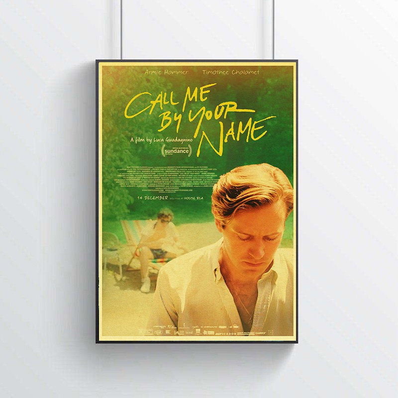 Tranh Áp Phích Treo Tường Hình Phim Call Me By Your Name - Phong Cách Retro - Trang Trí Nhà Cửa
