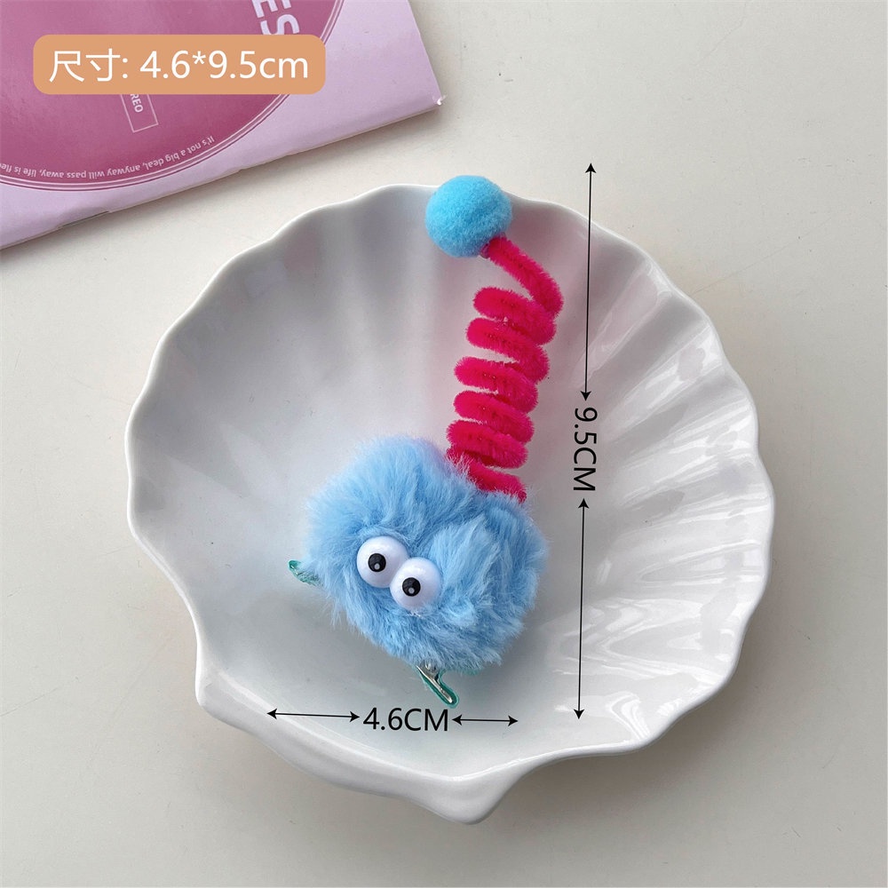 Kẹp Tóc Vải Lông Mềm Mại Hình Dáng Dễ Thương Thời Trang Thu Đông 2023