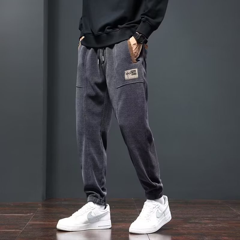 Quần Thể Thao cotton Nhung Dày Dặn Thoáng Khí Phong Cách Châu Âu Mới Cho Nam