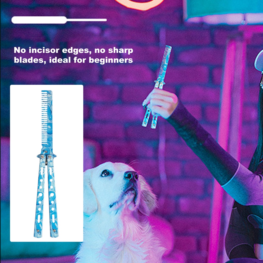 Lược Gấp Chải Tóc Hình Bướm Nhiều Màu Sắc Chuyên Nghiệp Cho salon