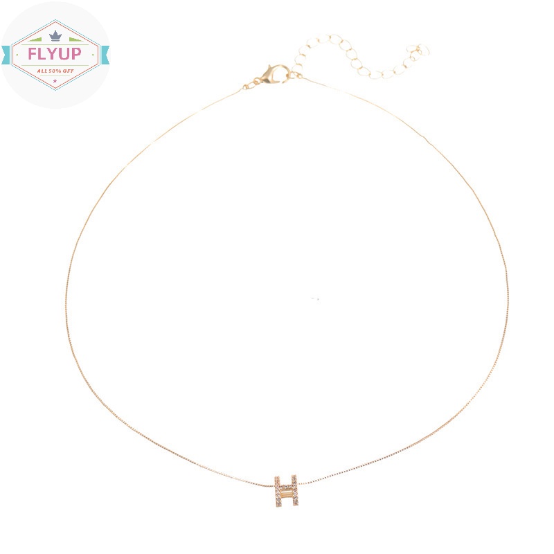 Flyup Vòng Cổ choker Mặt Chữ h Lấp Lánh Cá Tính Cho Nữ vn