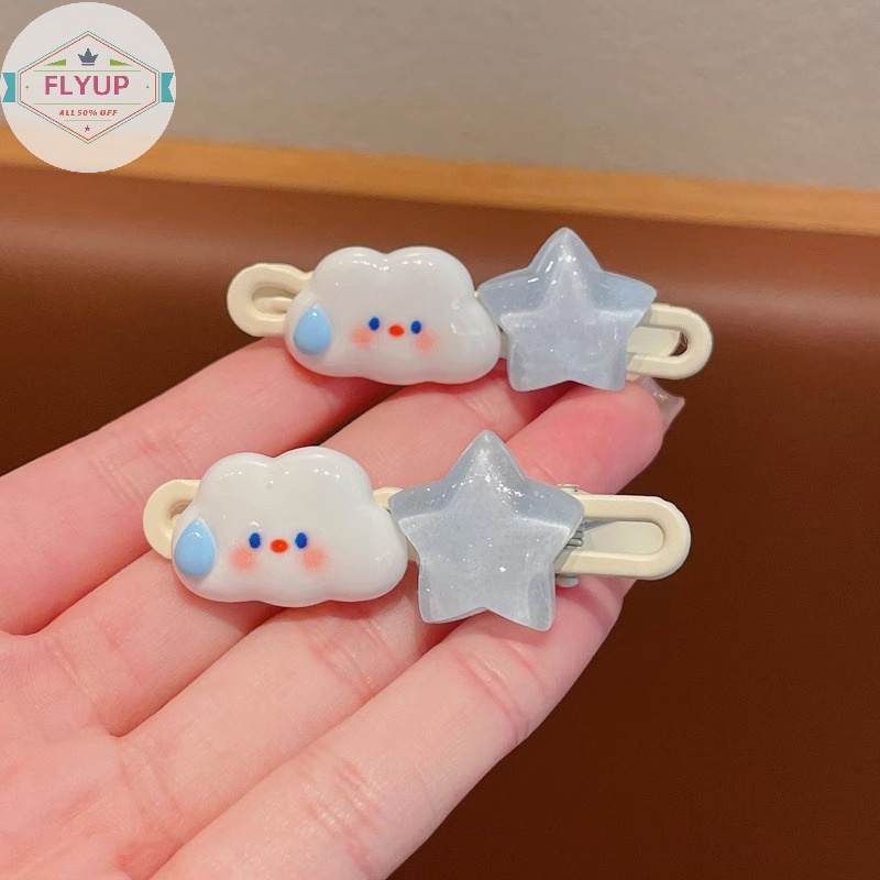 Kẹp Tóc Hình Đám Mây / Ngôi Sao / Đám Mây Dễ Thương Thời Trang Cho Bé Gái vn