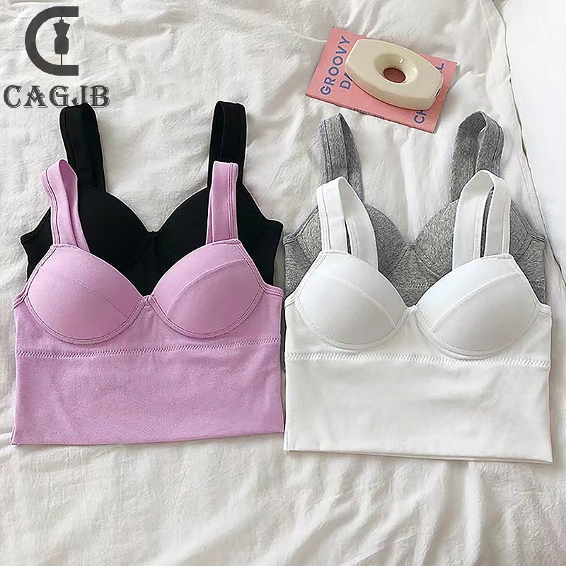 Áo hai dây Không Tay Màu Trơn Ôm Dáng Gợi Cảm Mùa Hè Hàn Quốc Cho Nữ yomg