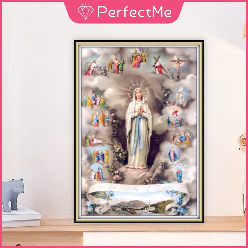 Bộ Tranh Đính Đá 5d Tự Làm Hình Cô Gái Cho Trang Trí Nhà 50X70Cm