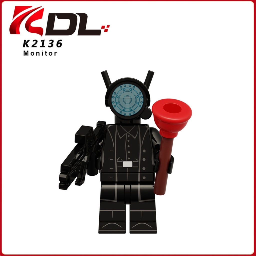 Đồ Chơi Lắp Ráp Mô Hình tv man Theo Dõi Người Đàn Ông Mini Giáo Dục Cho Bé