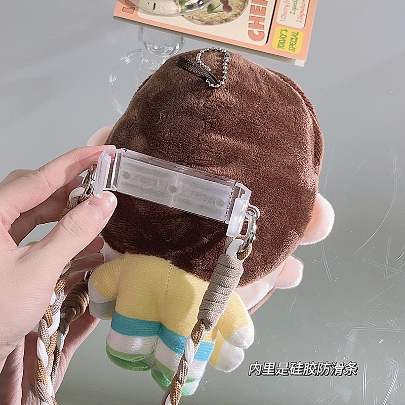 Ere1 boochan Túi Đựng Khăn Giấy Thắt Dây Đeo Chéo Kiểu Hoạt Hình Nhồi Bông Đáng Yêu Cho Điện Thoại