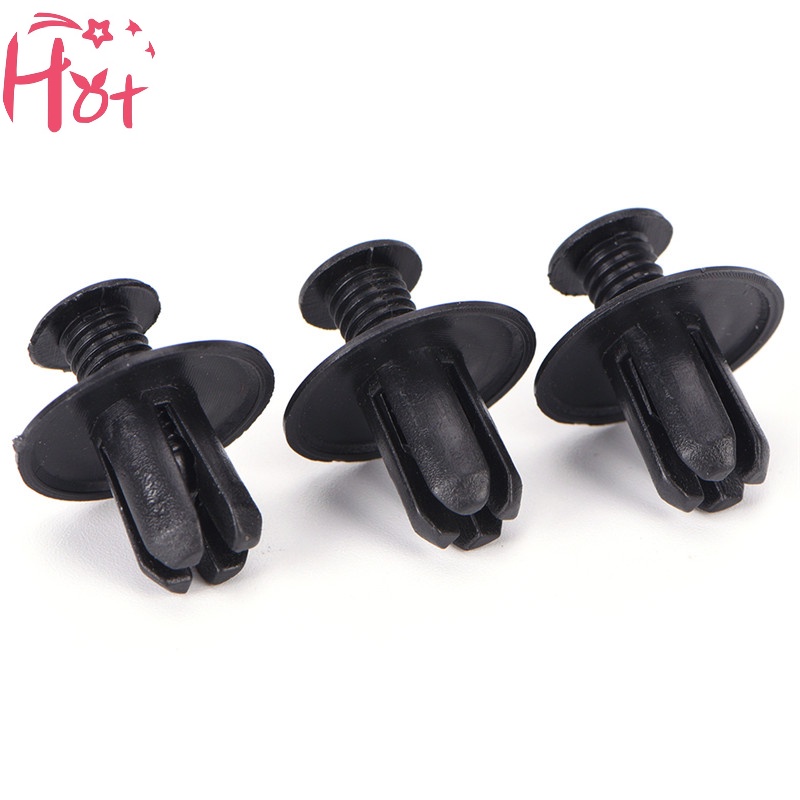 FENDER Set 50 Kẹp Nhựa Màu Đen 8mm Giữ Tấm Chắn Bùn Xe Hơi Vners vn