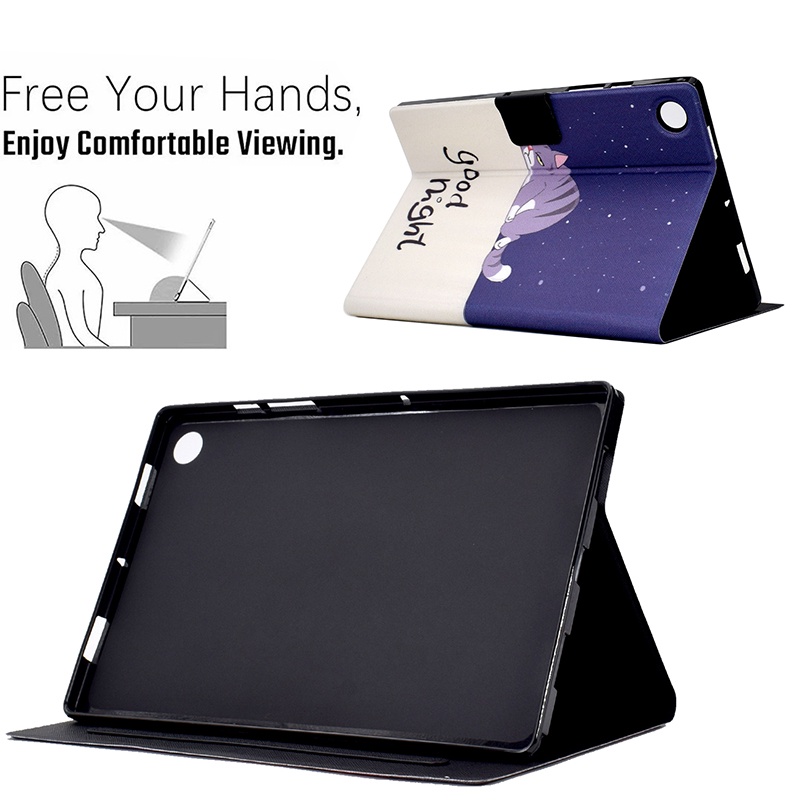 Pu Bao Da Máy Tính Bảng Sành Điệu Cho Samsung Galaxy Tab A9 SM-X115 X110 case Taba9 Giá Đỡ cover