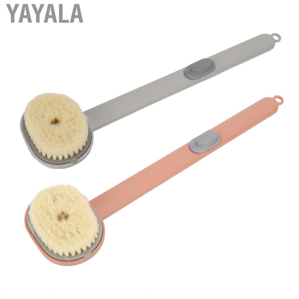 Yayala Bath Brush Long Handle Removable Head  Comfortable For US